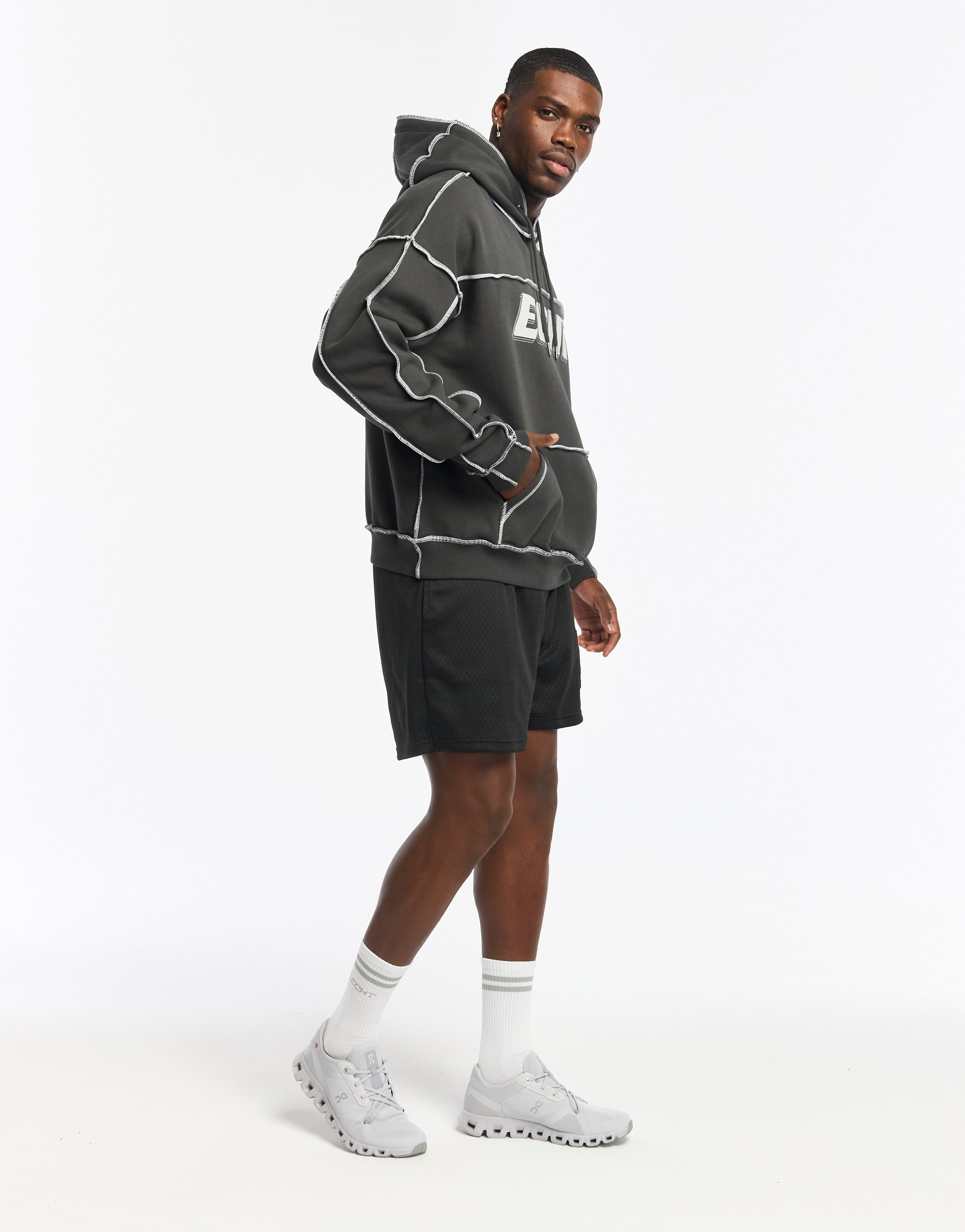 Track Hoodie - Pirate Black