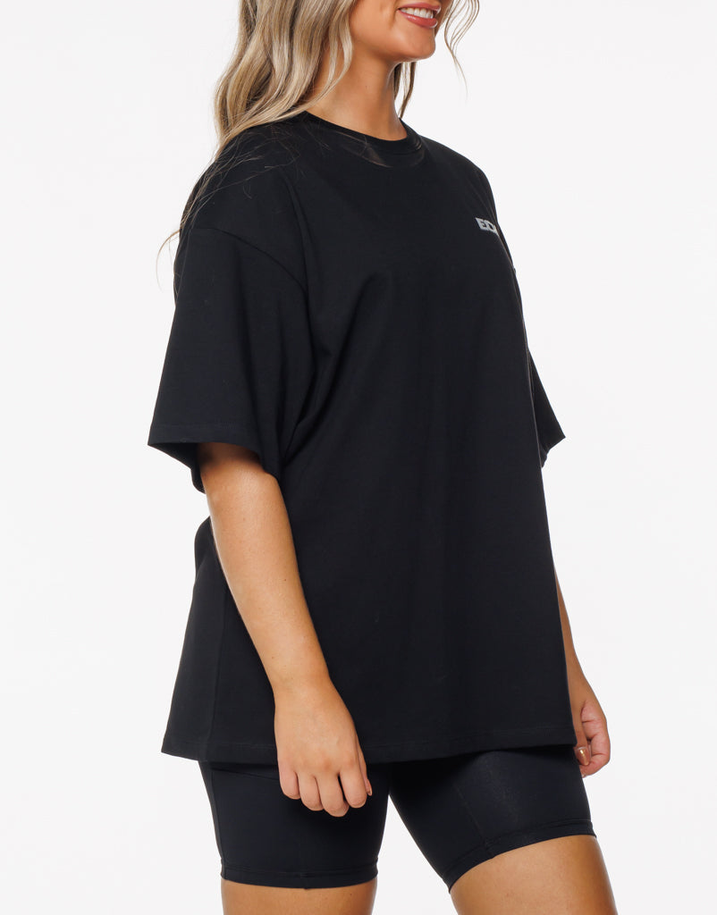 Track Oversize Tee - Black