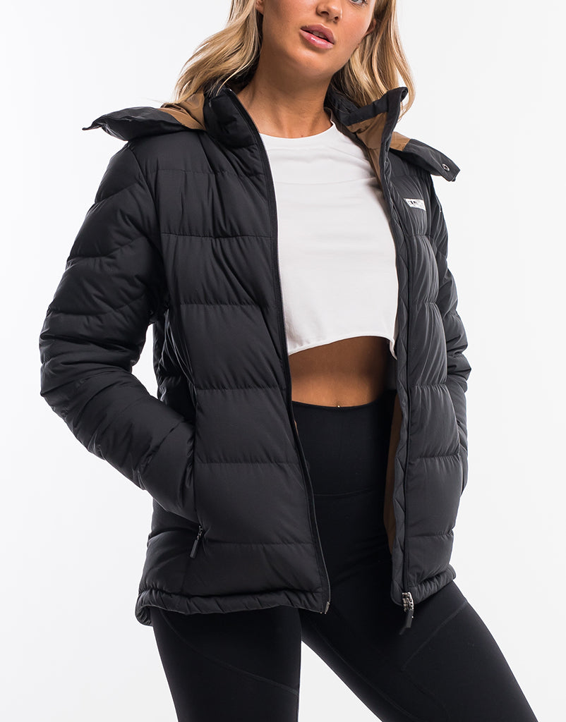 Ladies Essentia Down Jacket Black Down Jacket ECHT